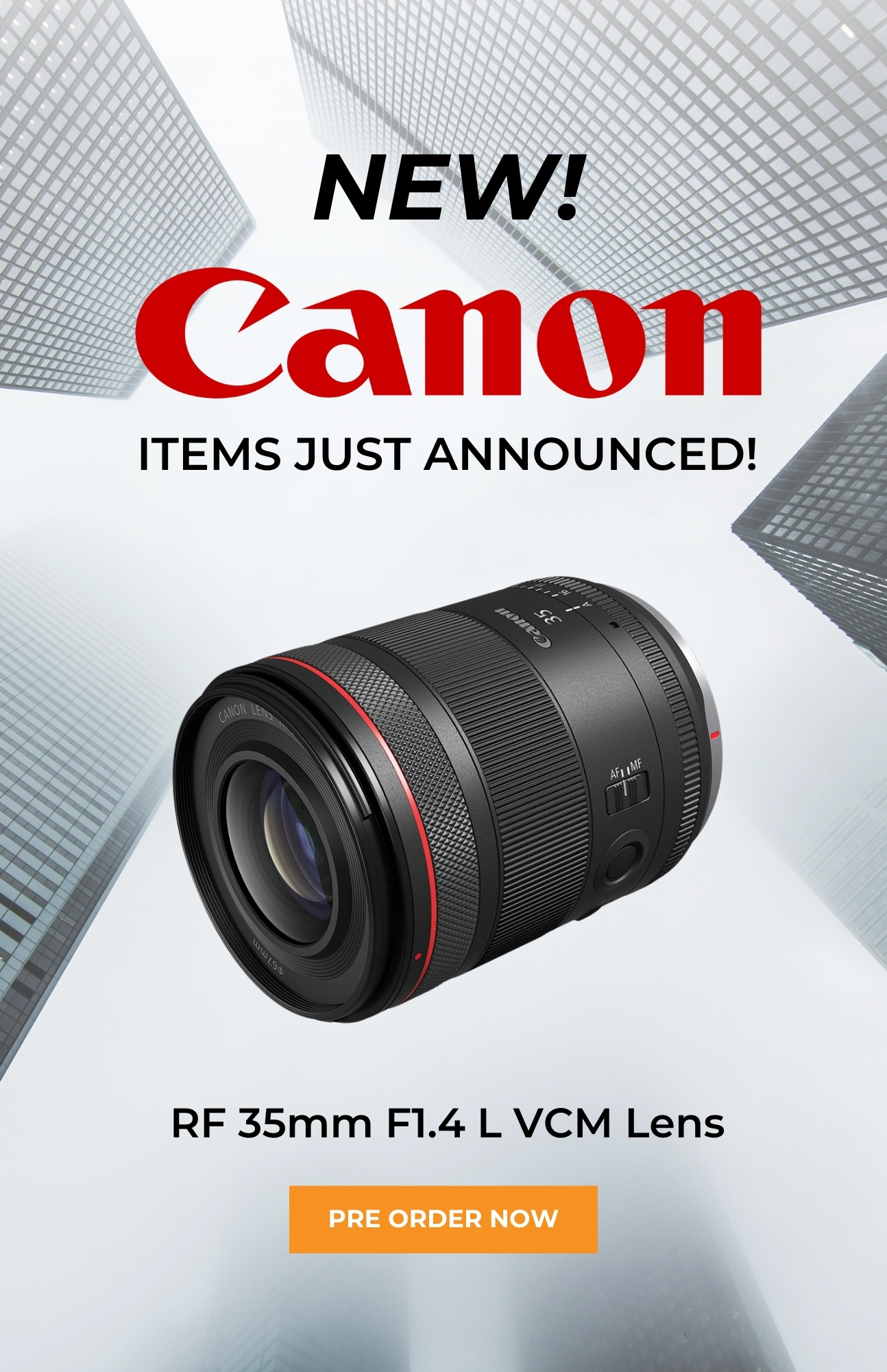 New Canon RF F.14 VCM Lens