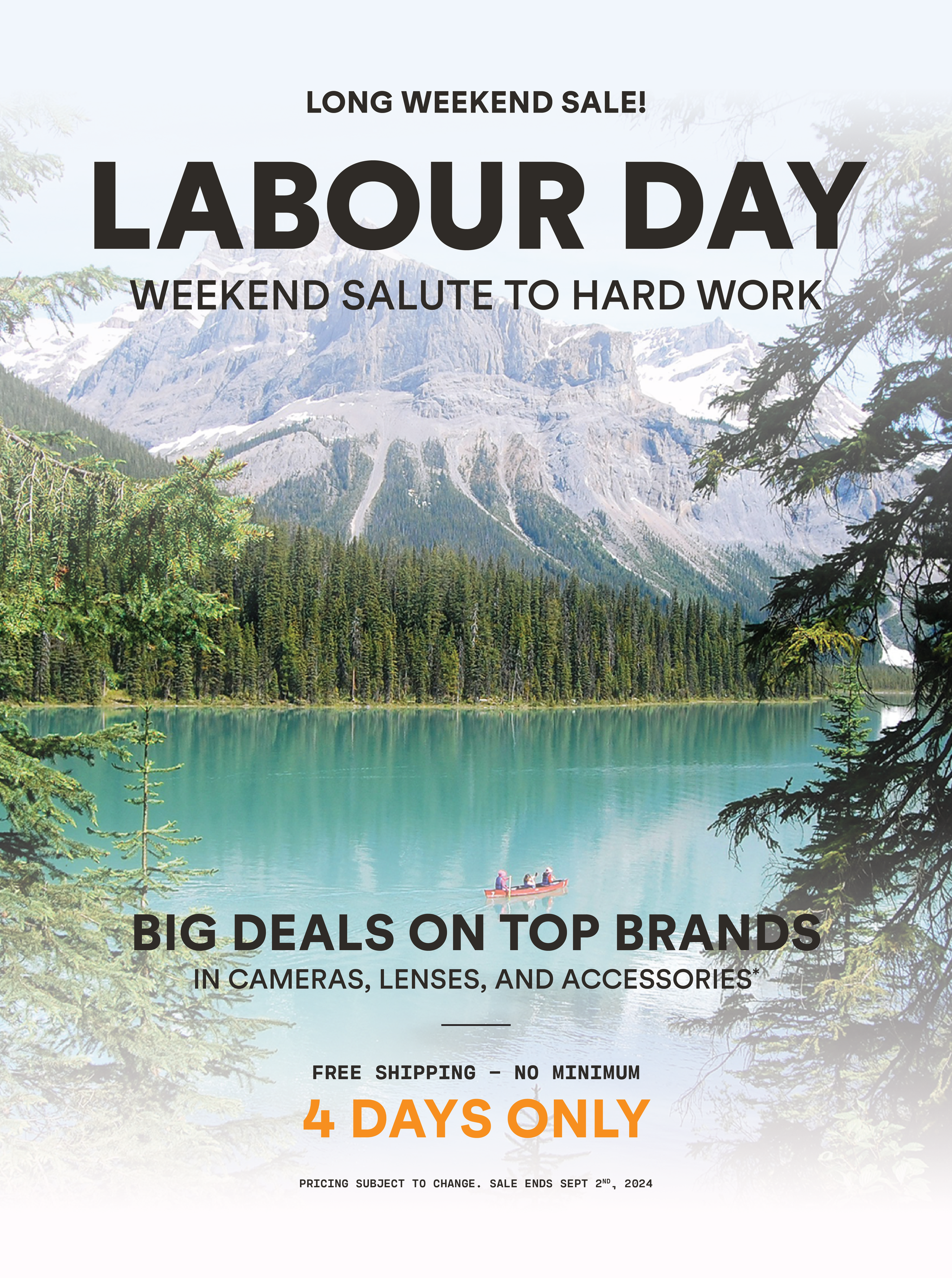 Labour Day weekend banner