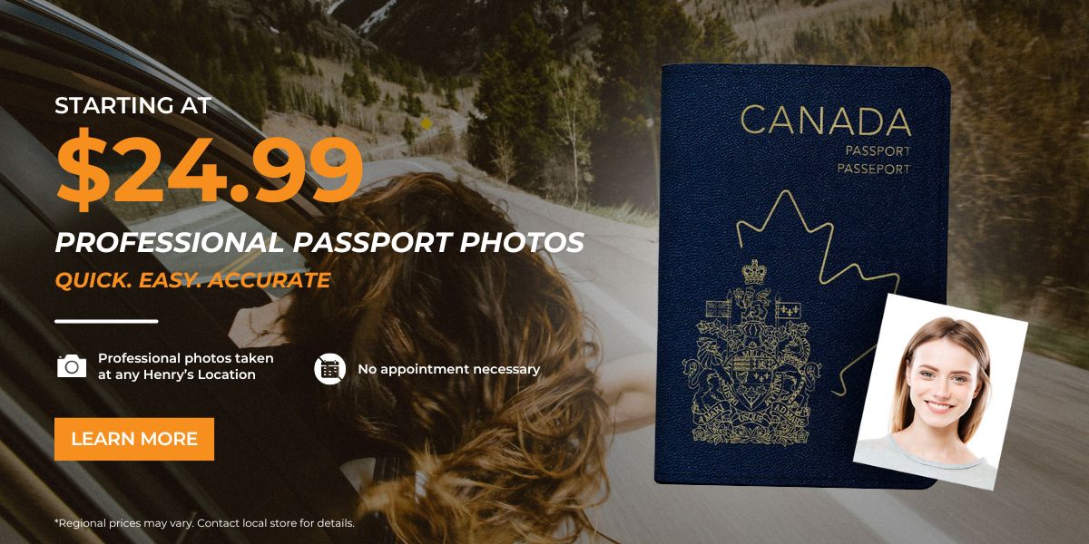 Passport photos starting at $24.99