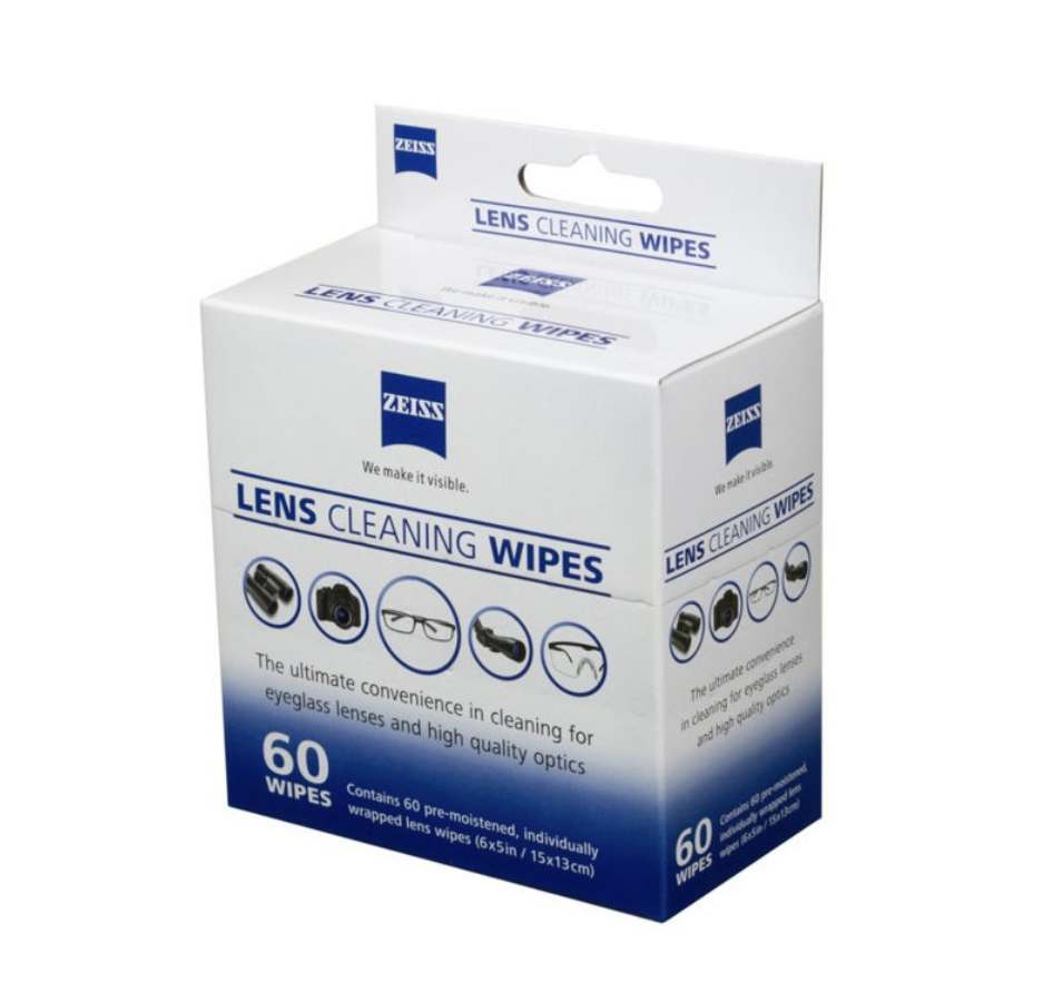 ZEISS Lens Wipes 60 Count Disposable