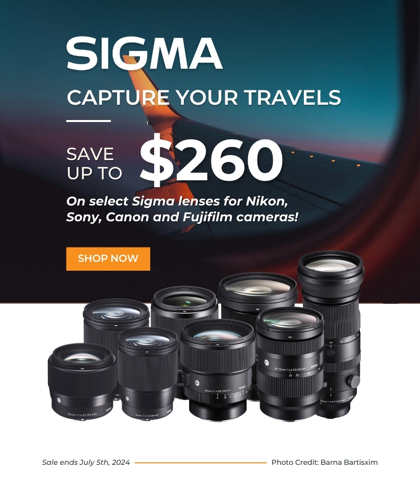Save Up to $260 Off Select Sigma Lenses