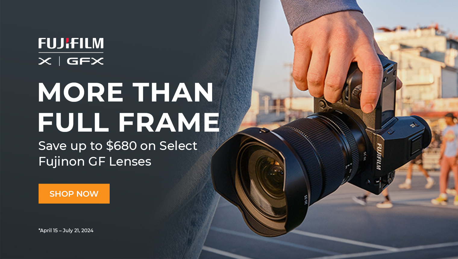 Save up to $680 on select Fujinon GF Lenses