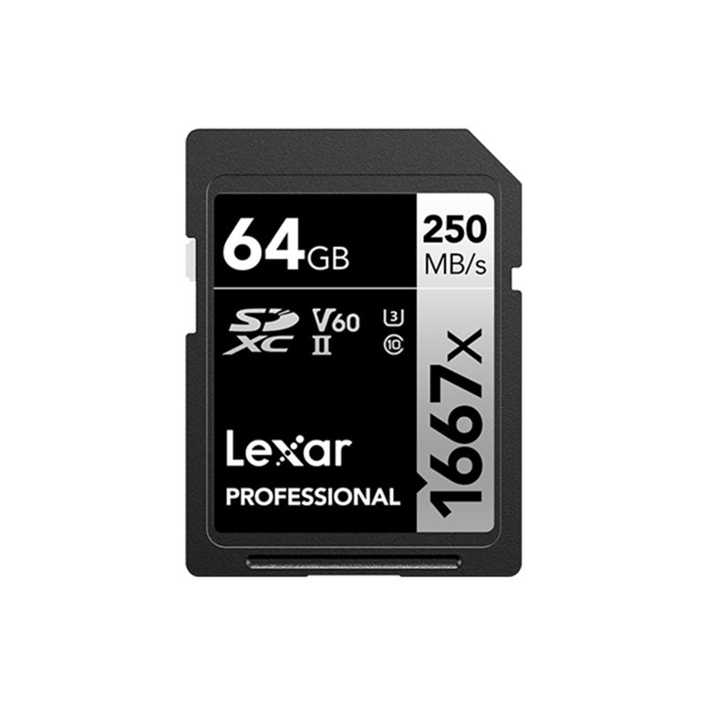 Lexar Pro 64GB 1667X SDXC UHS-II/U3