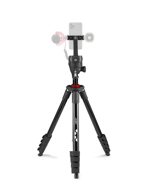  About this product Joby Compact Action Kit with Phone Clamp Find out more Joby Compact Action Kit with Phone Clamp