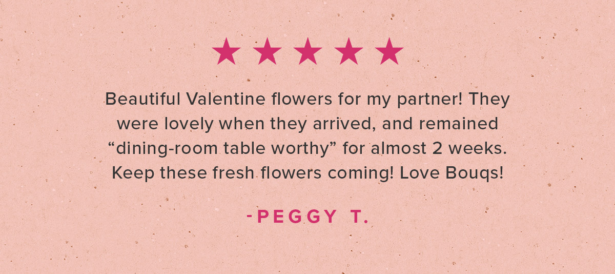 ''Beautiful Valentine flowers for my partner!''