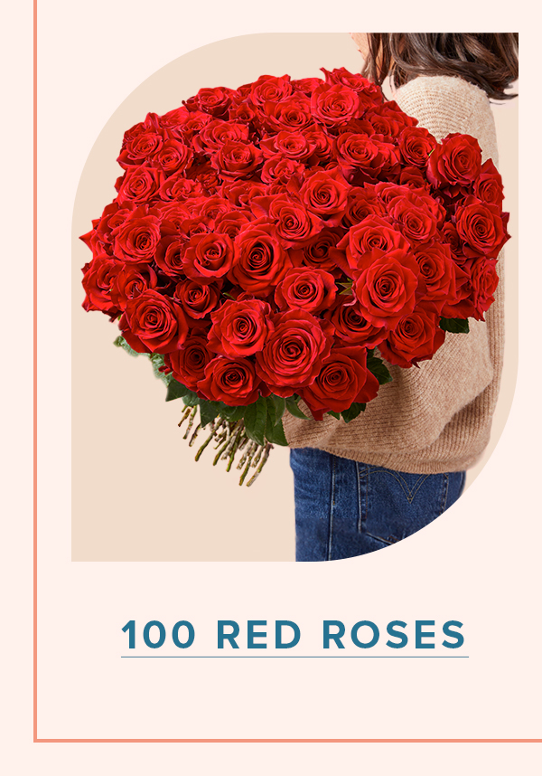 100 RED ROSES