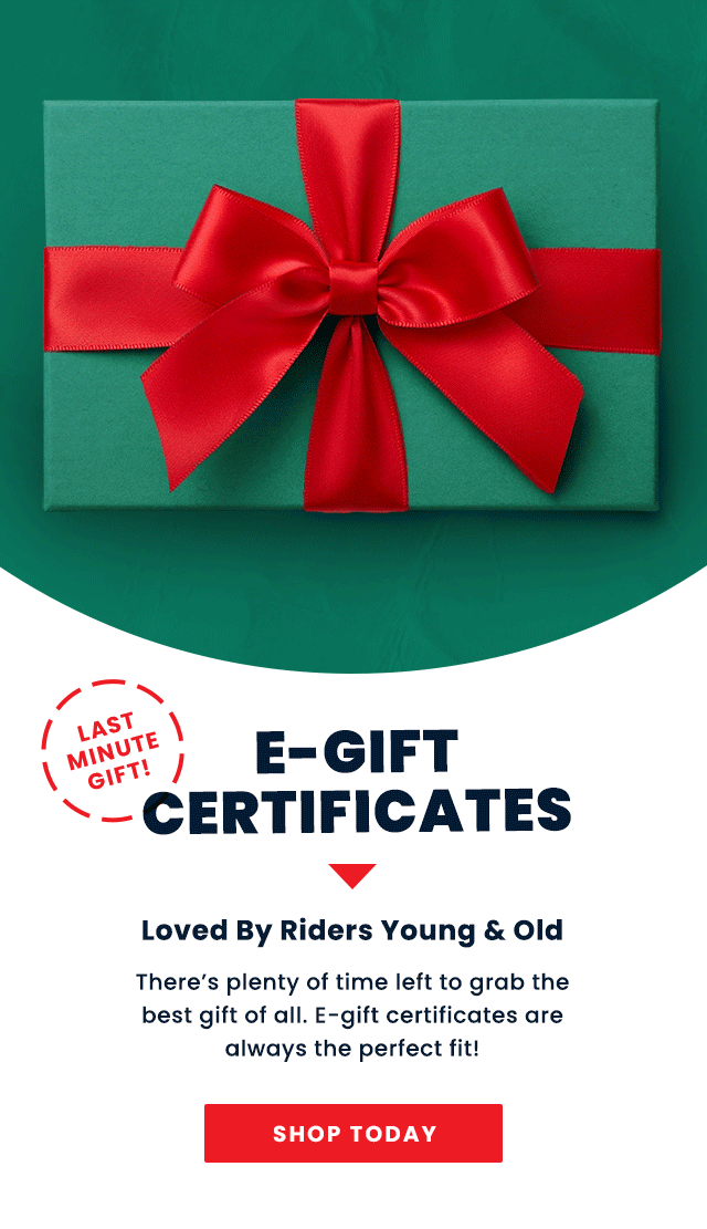 There's Plenty Of Time For An EGift Certificate To Arrive Cycle Gear