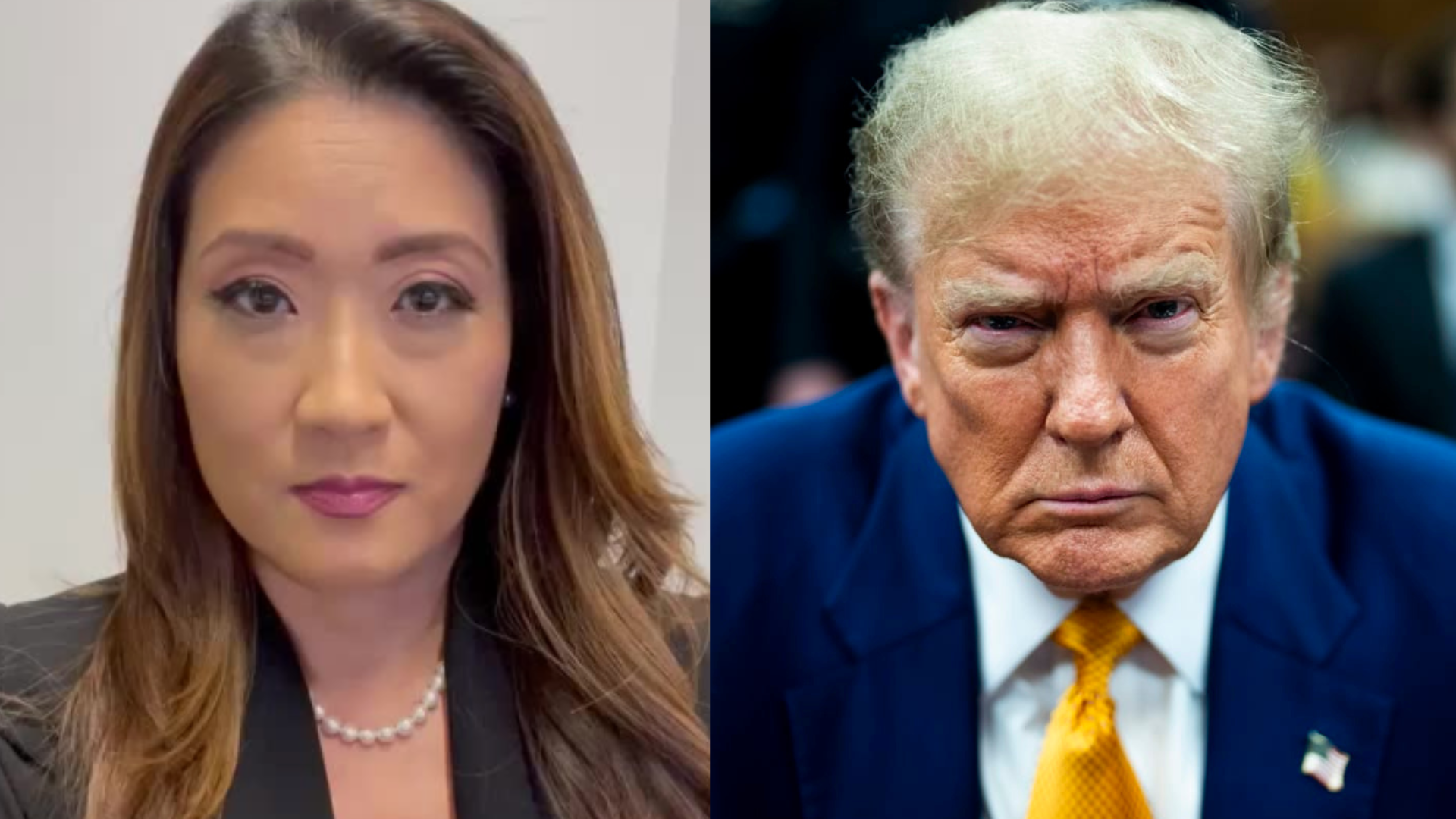 Katie Phang and Donald Trump