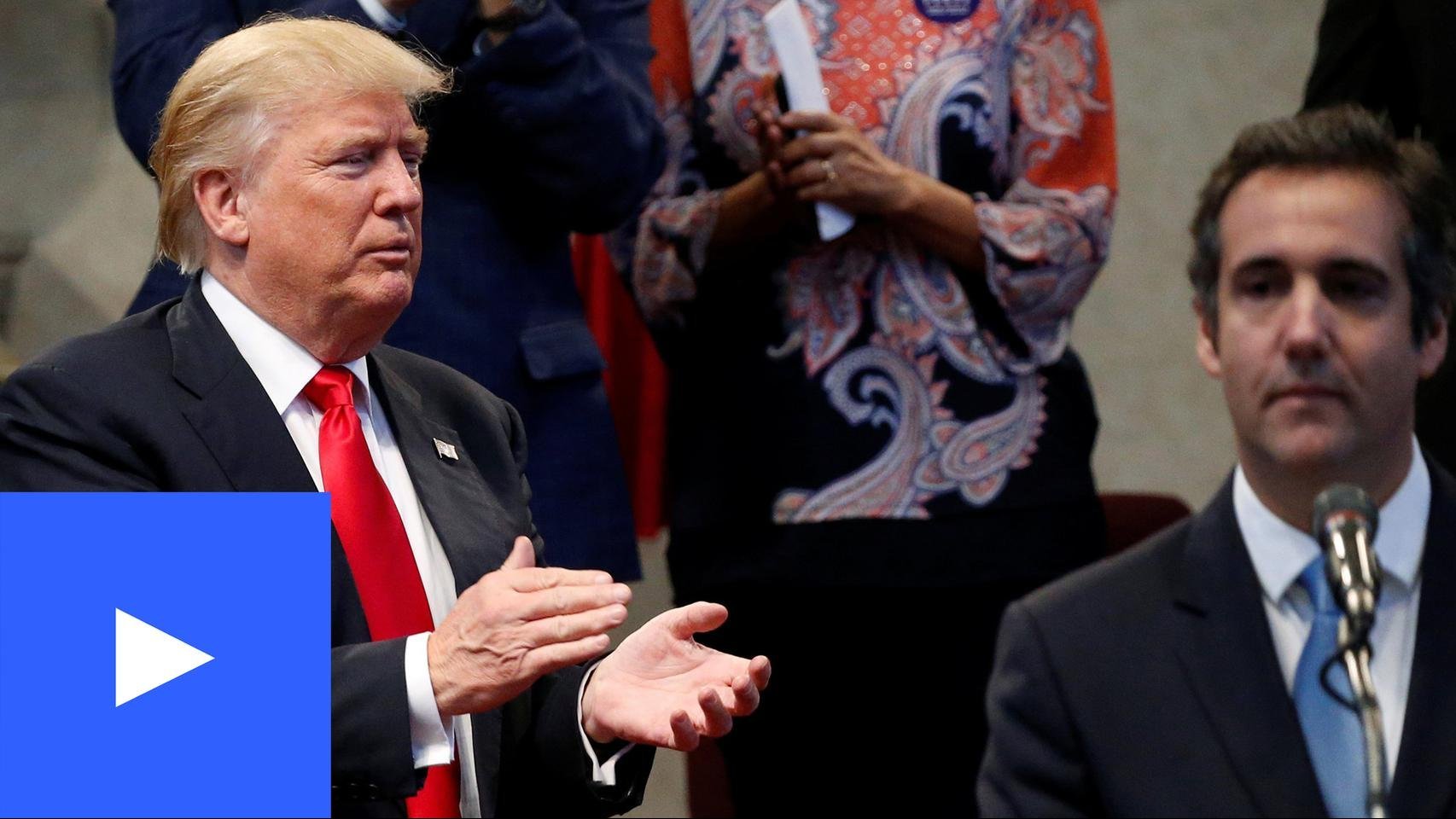 A photo of Trump and Michael Cohen