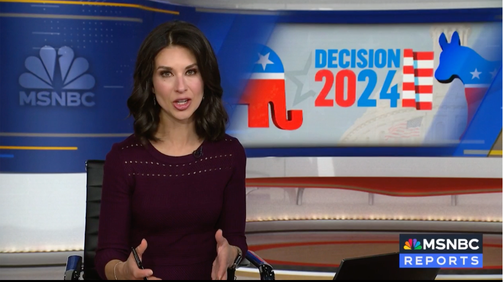 A photo of MSNBC show