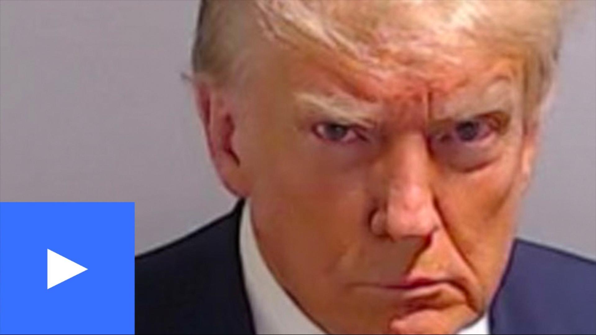 A photo of Trump's mugshot