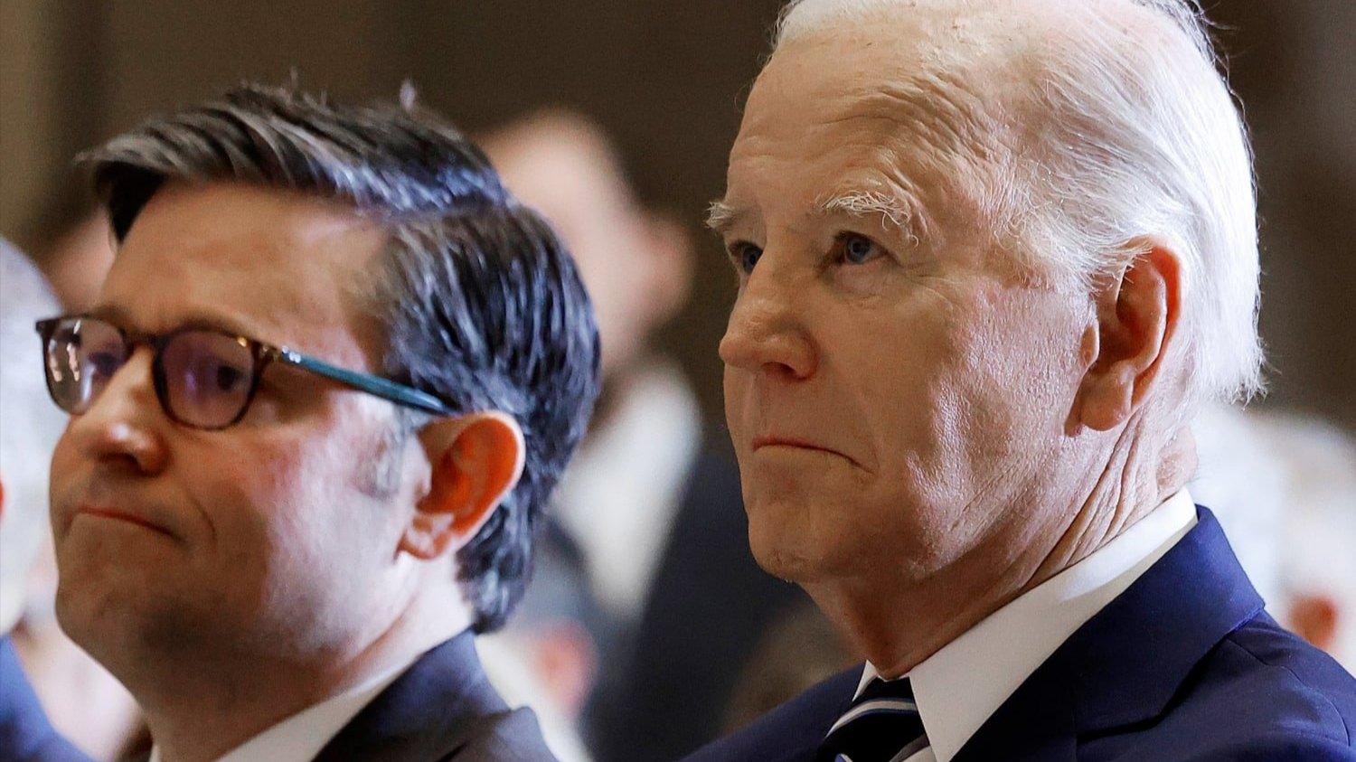 Mike Johnson and Joe Biden