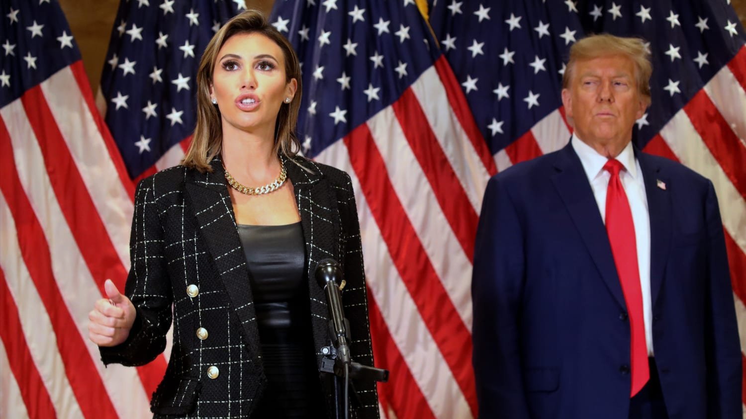 Alina Habba and Donald Trump