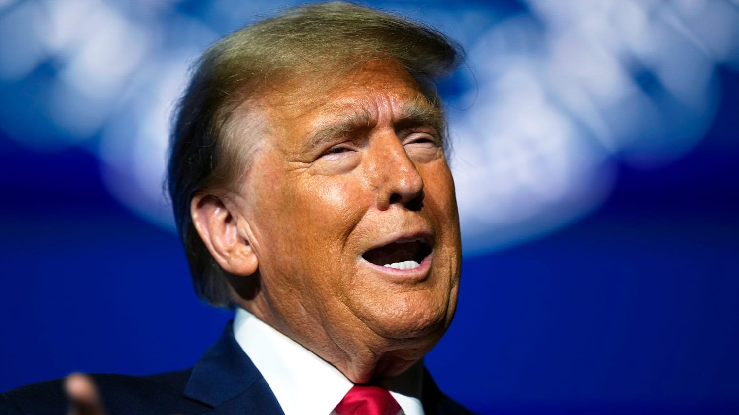 A photo montage of Donald Trump