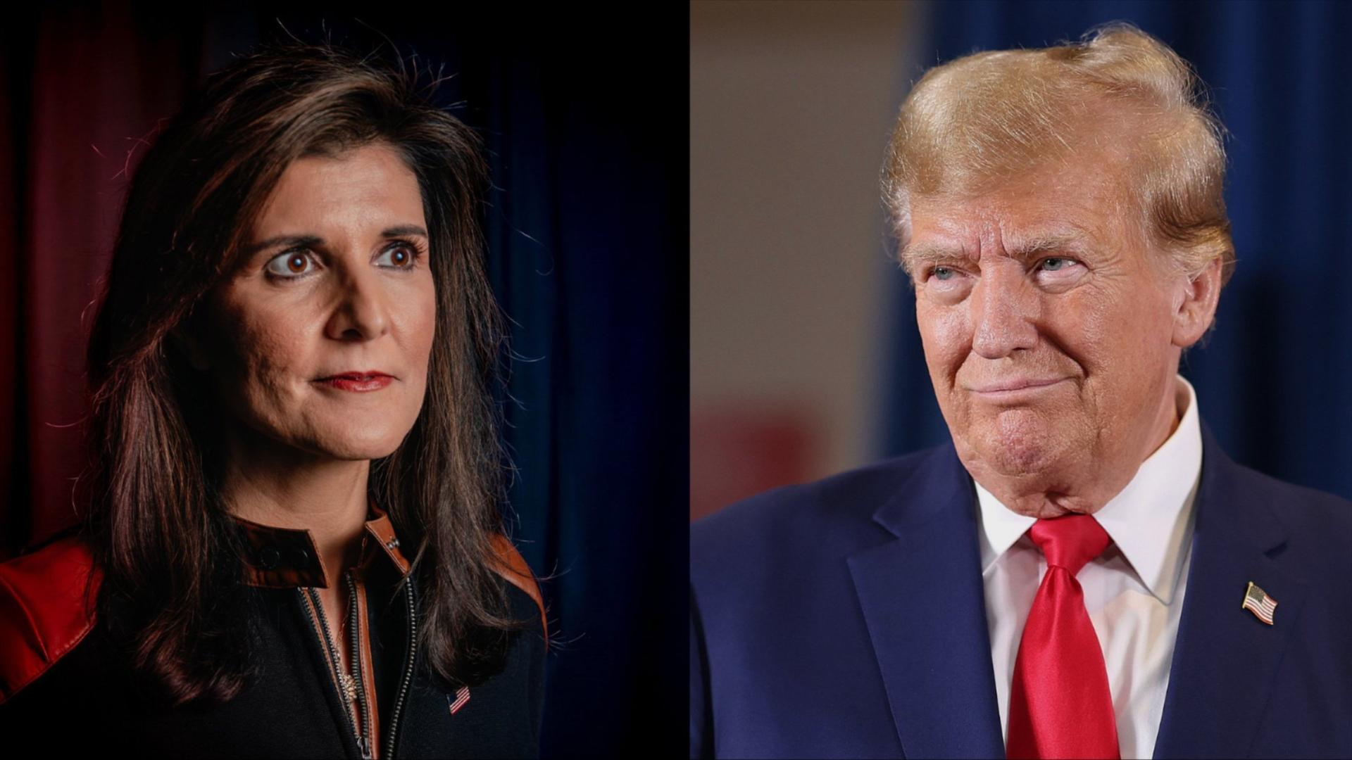 A photo of Trump and Nikki Haley