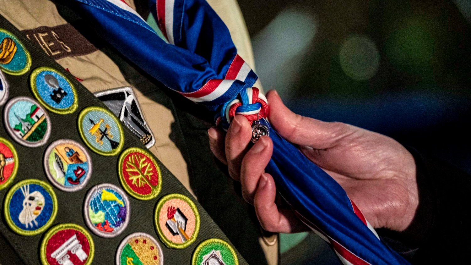 A boy scout's uniform.