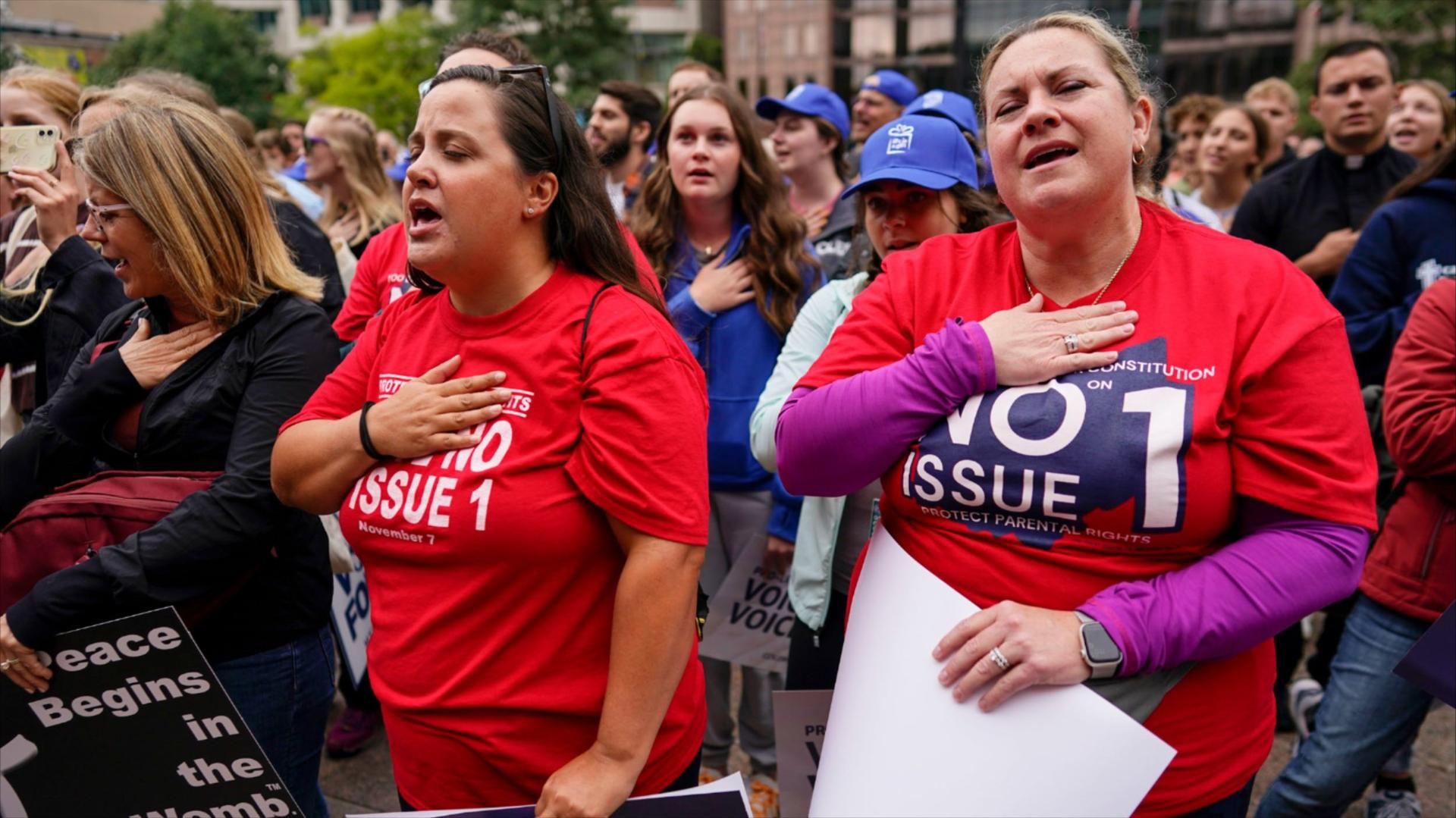 Photo of abortion rights activists 