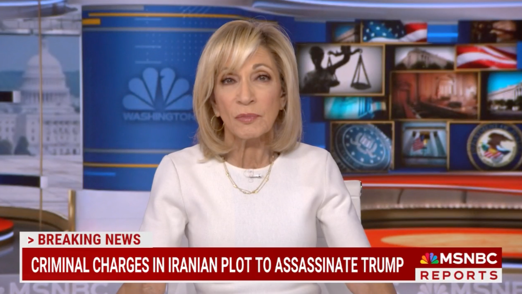 A screengrab of Andrea Mitchell