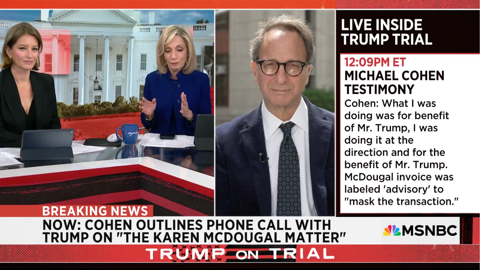 A screencap of Andrea Mitchell Reports