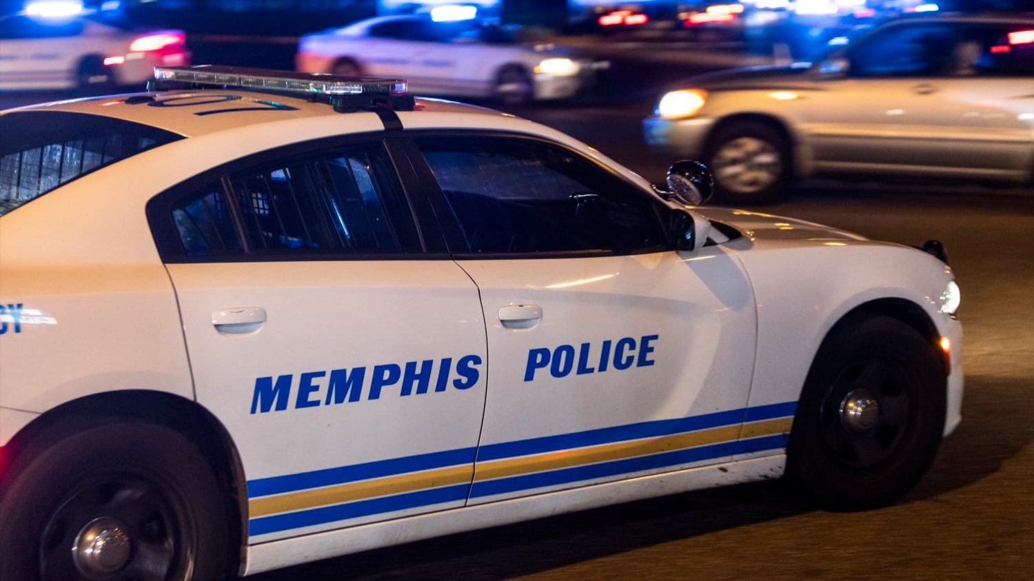 A photo of a Memphis police car
