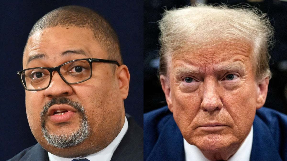 A photo composite of Bragg and Trump