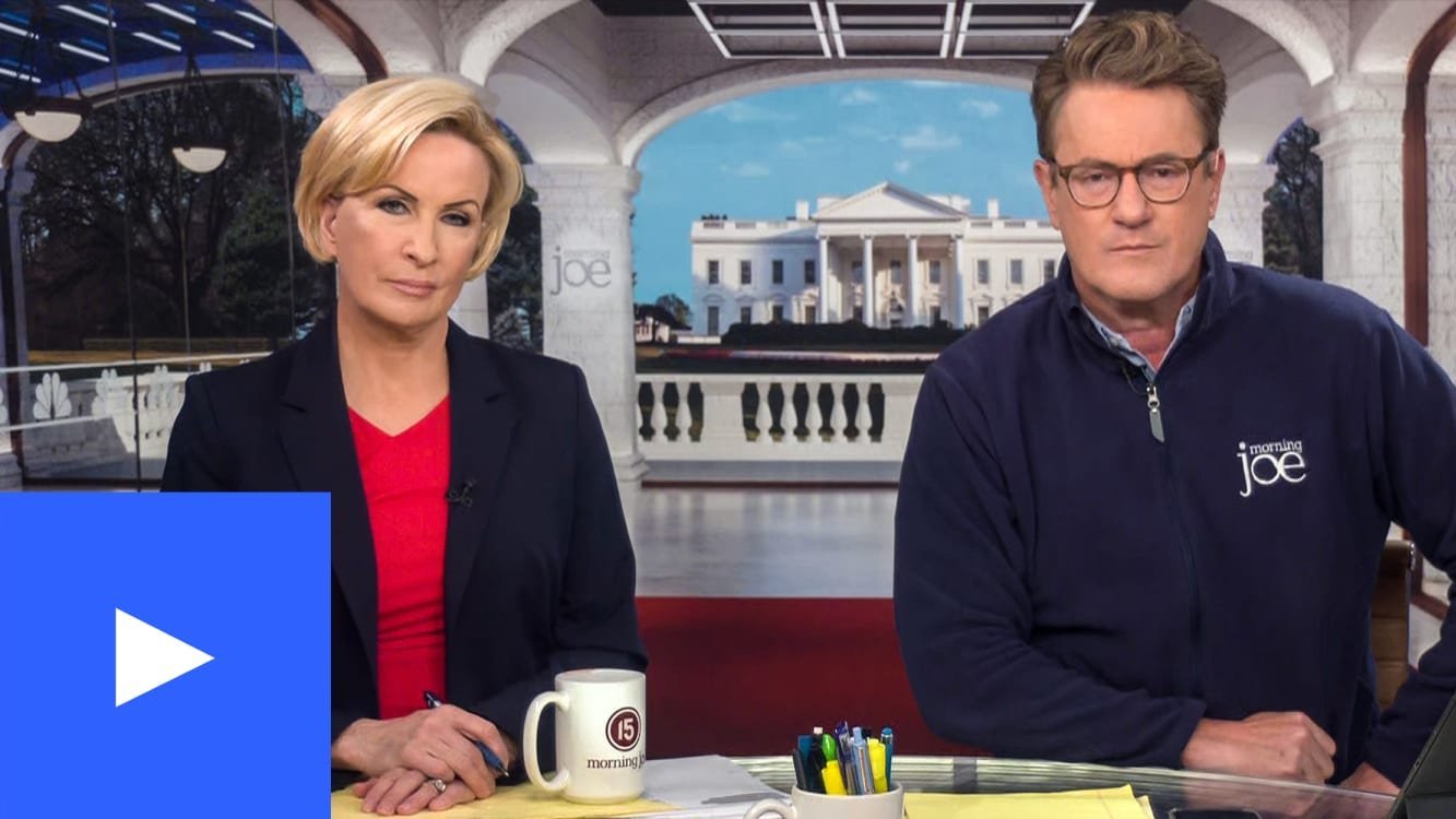 A photo of Joe Scarborough and Mika Brzezinski