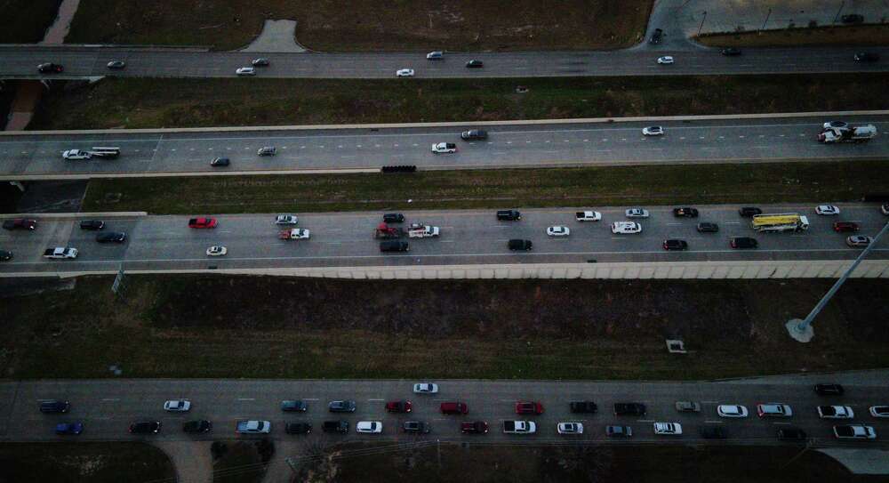 Traffic heads north on TX-99, also known as the Grand Parkway near its intersection with I-10 on Thursday, Jan. 5, 2023, in Katy