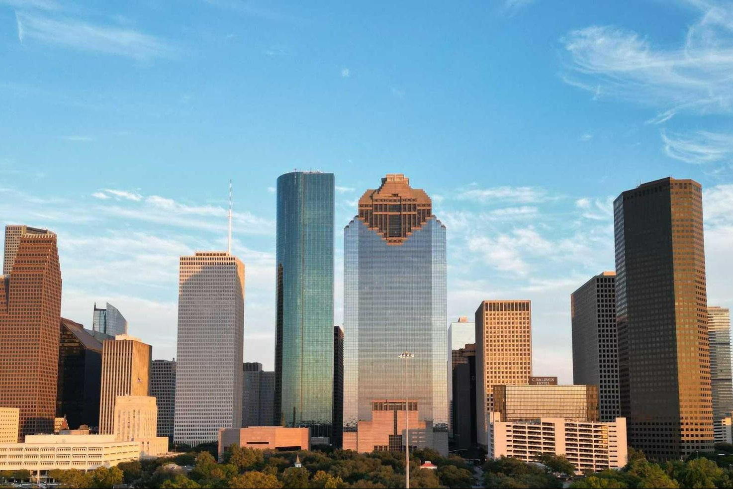 The Houston skyline