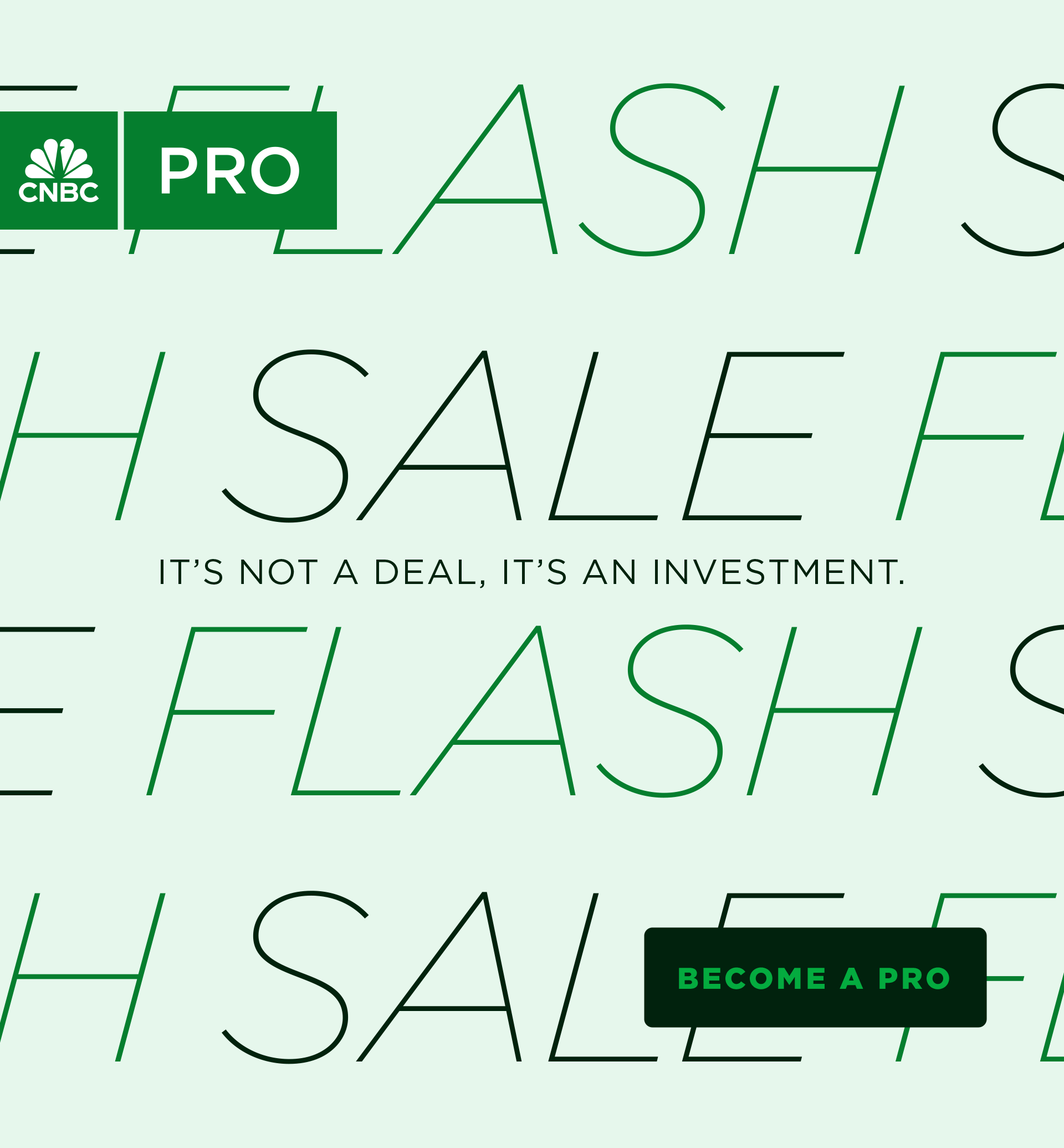 CNBC Pro Flash Sale