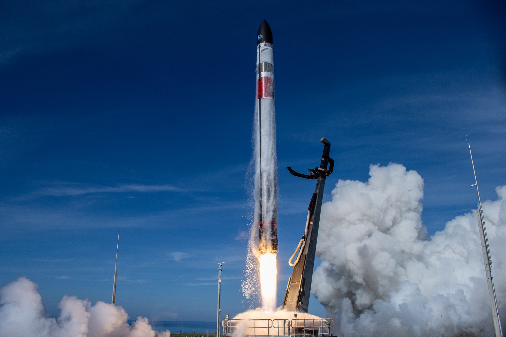 An Electron rocket launches. Credit: Rocket Lab