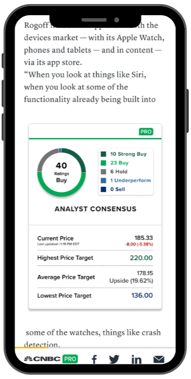 CNBC Pro phone image