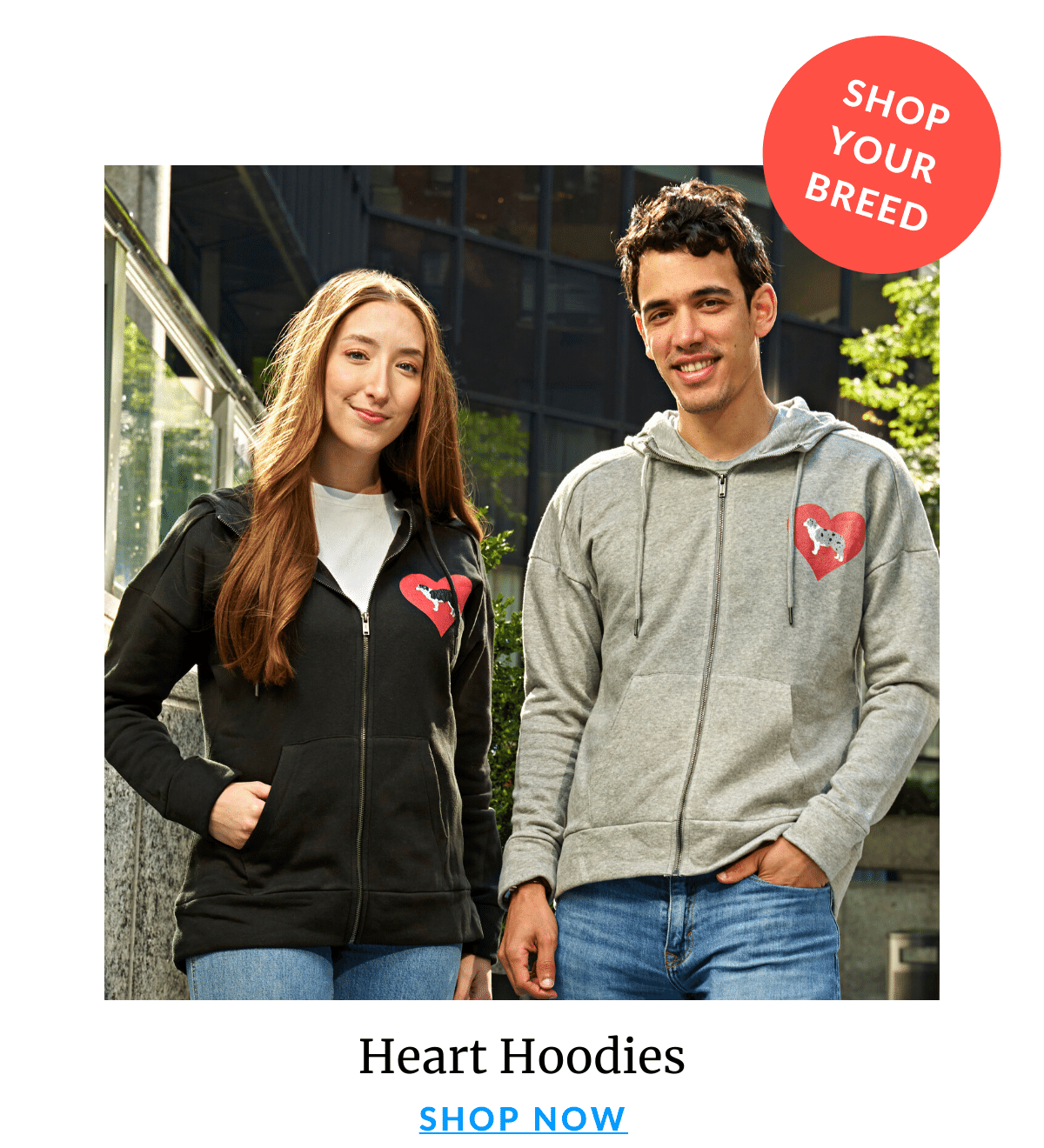 Shop Heart Hoodies