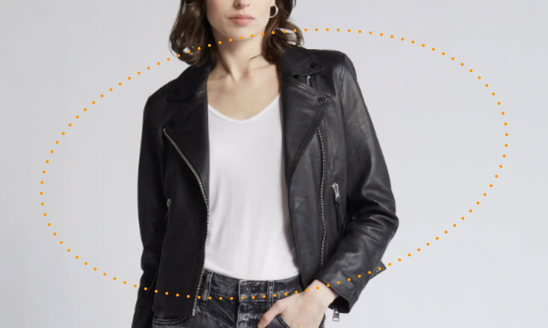 Dalby Leather Biker Jacket