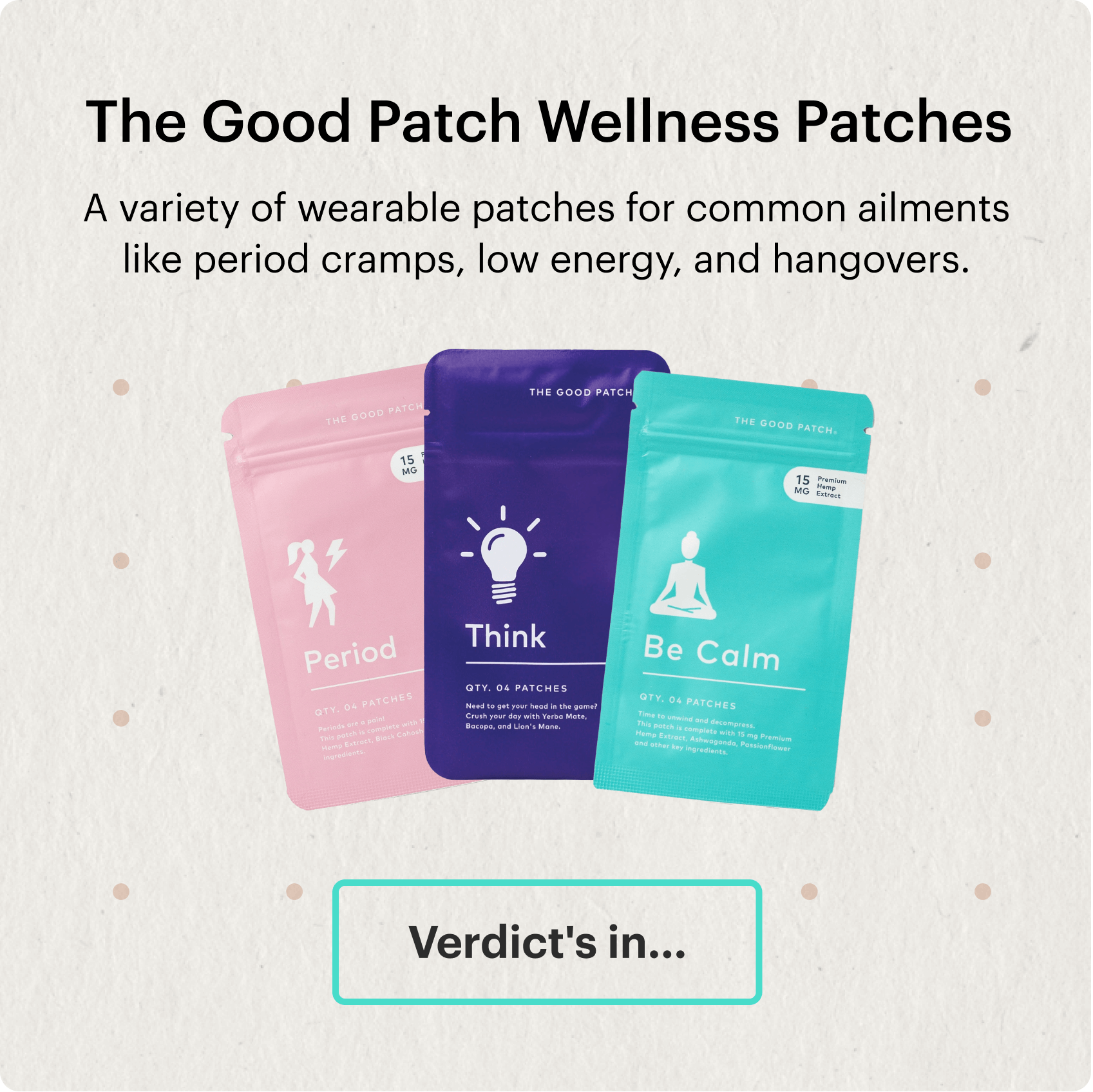 The Good Patch review