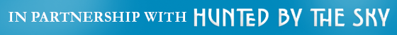 Text: ''In Partnership With Hunted by the Sky''