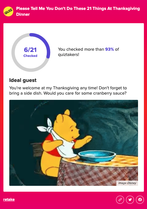 https://www.buzzfeed.com/kellymartinez/annoying-thanksgiving-behaviors-checklist https://www.buzzfeed.com/kellymartinez/annoying-thanksgiving-behaviors-checklist