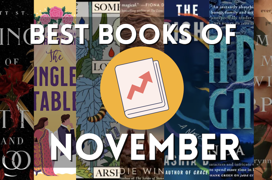 slivers of book covers with text ''the best books of november'' slivers of book covers with text ''the best books of november''