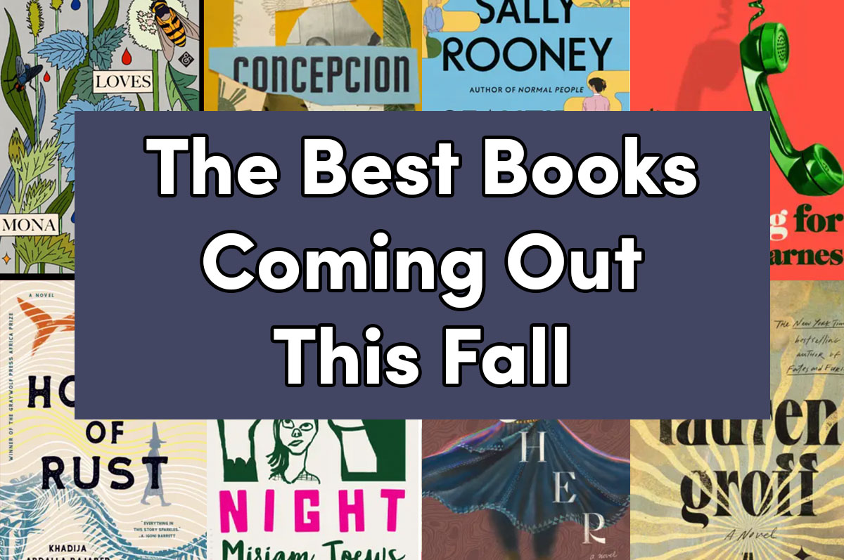two rows of book covers with text ''the best books coming out this fall''
