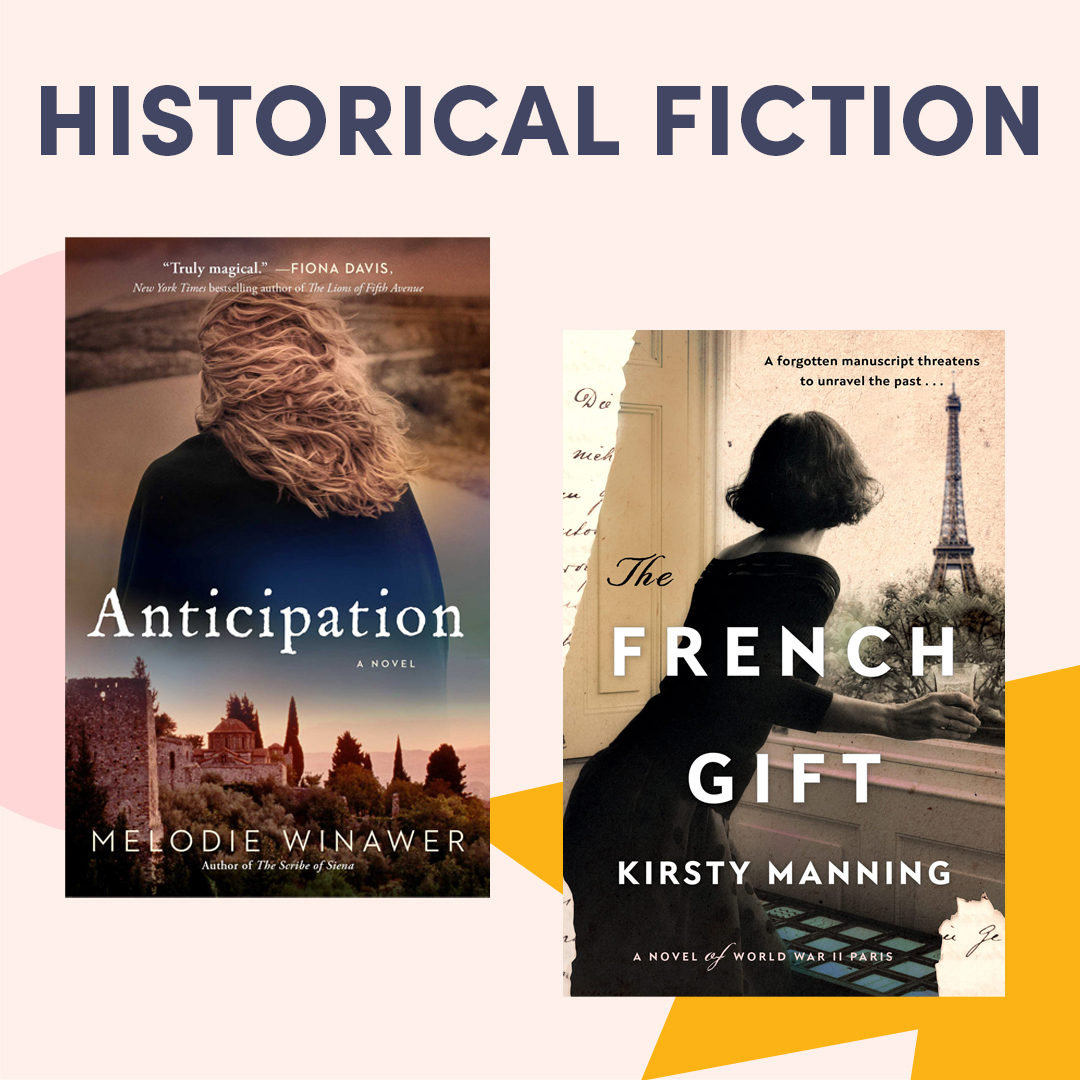 Illustrated graphic with book covers, text reads ''Historical Fiction'' Illustrated graphic with book covers, text reads ''Historical Fiction''