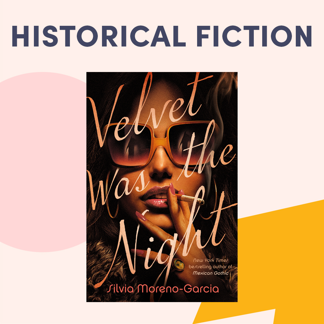 Illustrated graphic with book cover, text reads ''Historical Fiction''