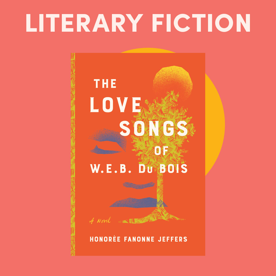Illustrated graphic with book cover and text ''literary fiction'' Illustrated graphic with book cover and text ''literary fiction''