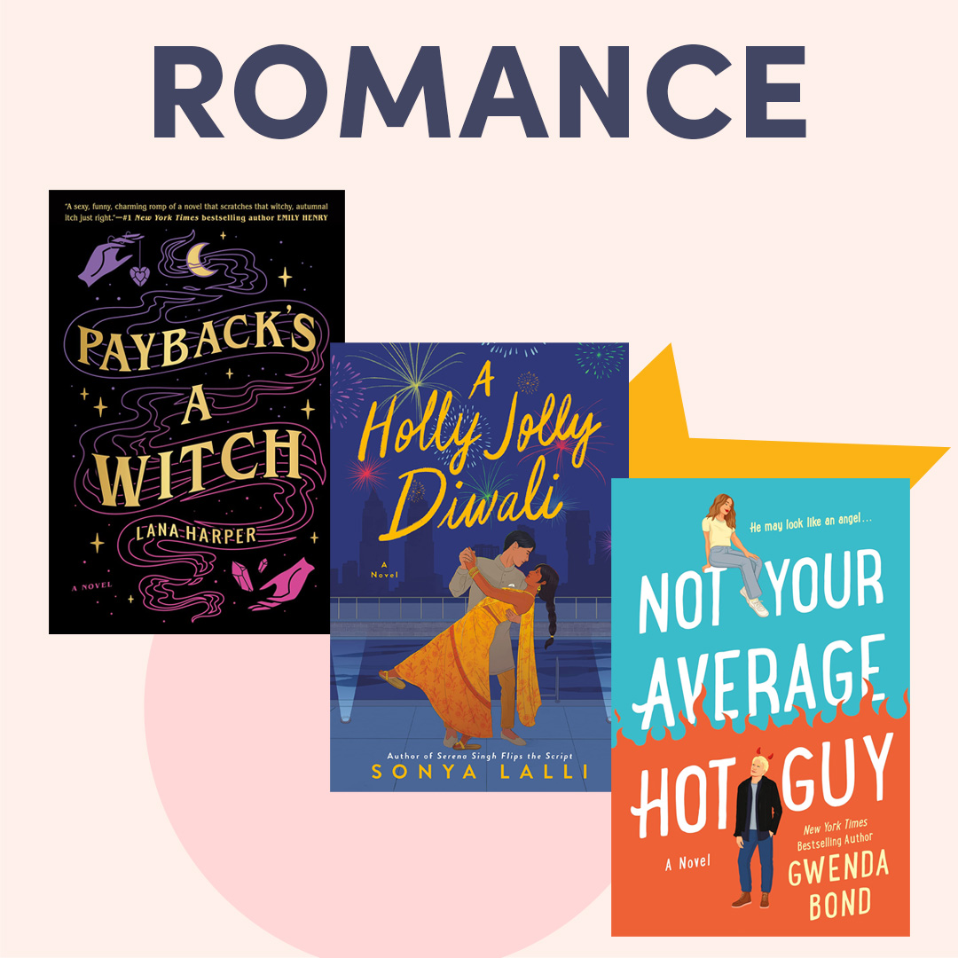 illustrated graphic with a book cover; text reads ''romance'' illustrated graphic with a book cover; text reads ''romance''