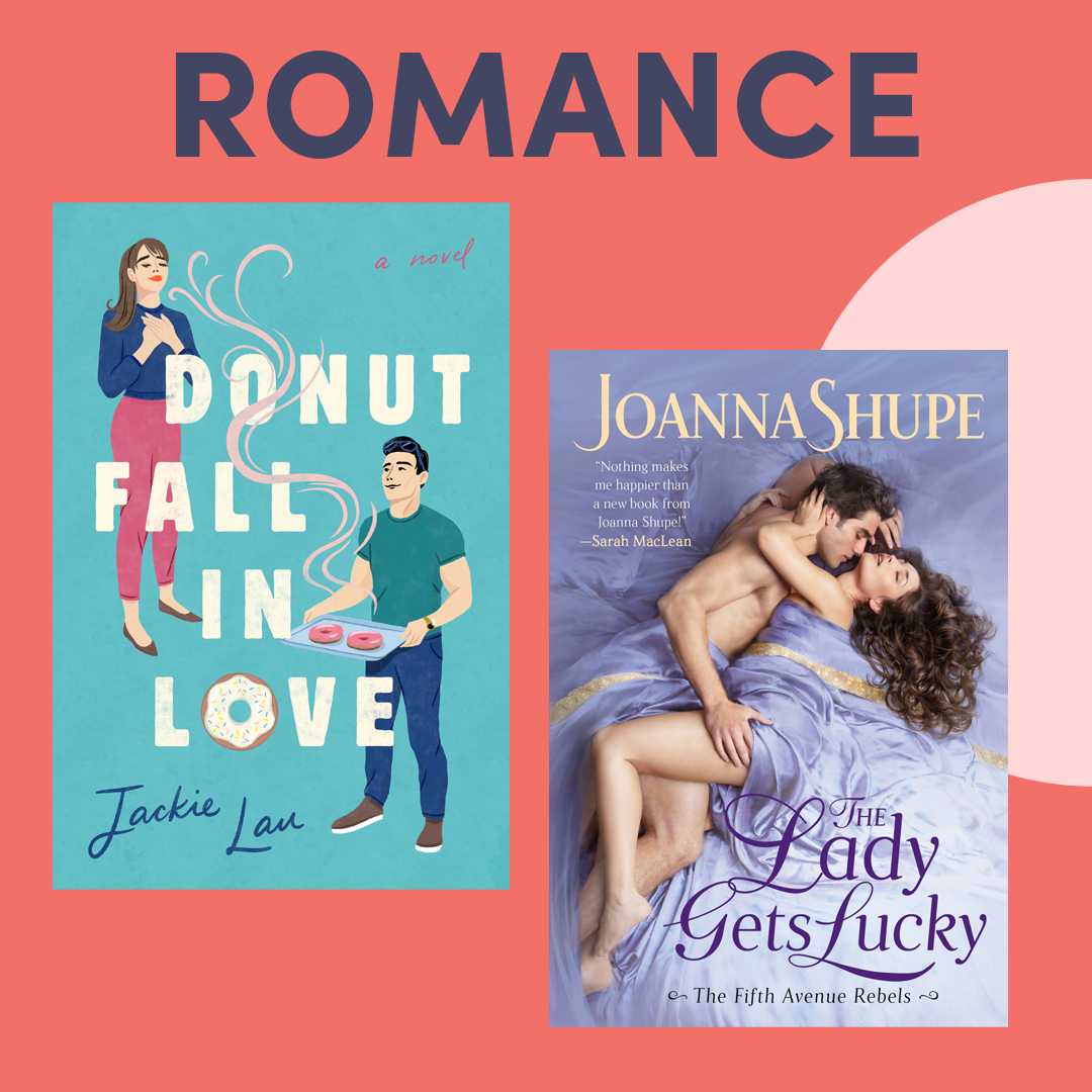 illustrated graphic with a book cover; text reads ''romance'' illustrated graphic with a book cover; text reads ''romance''