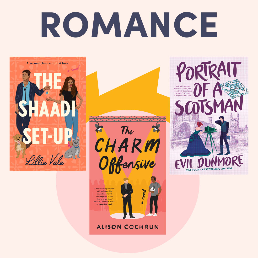 illustrated graphic with a book cover; text reads ''romance'' illustrated graphic with a book cover; text reads ''romance''