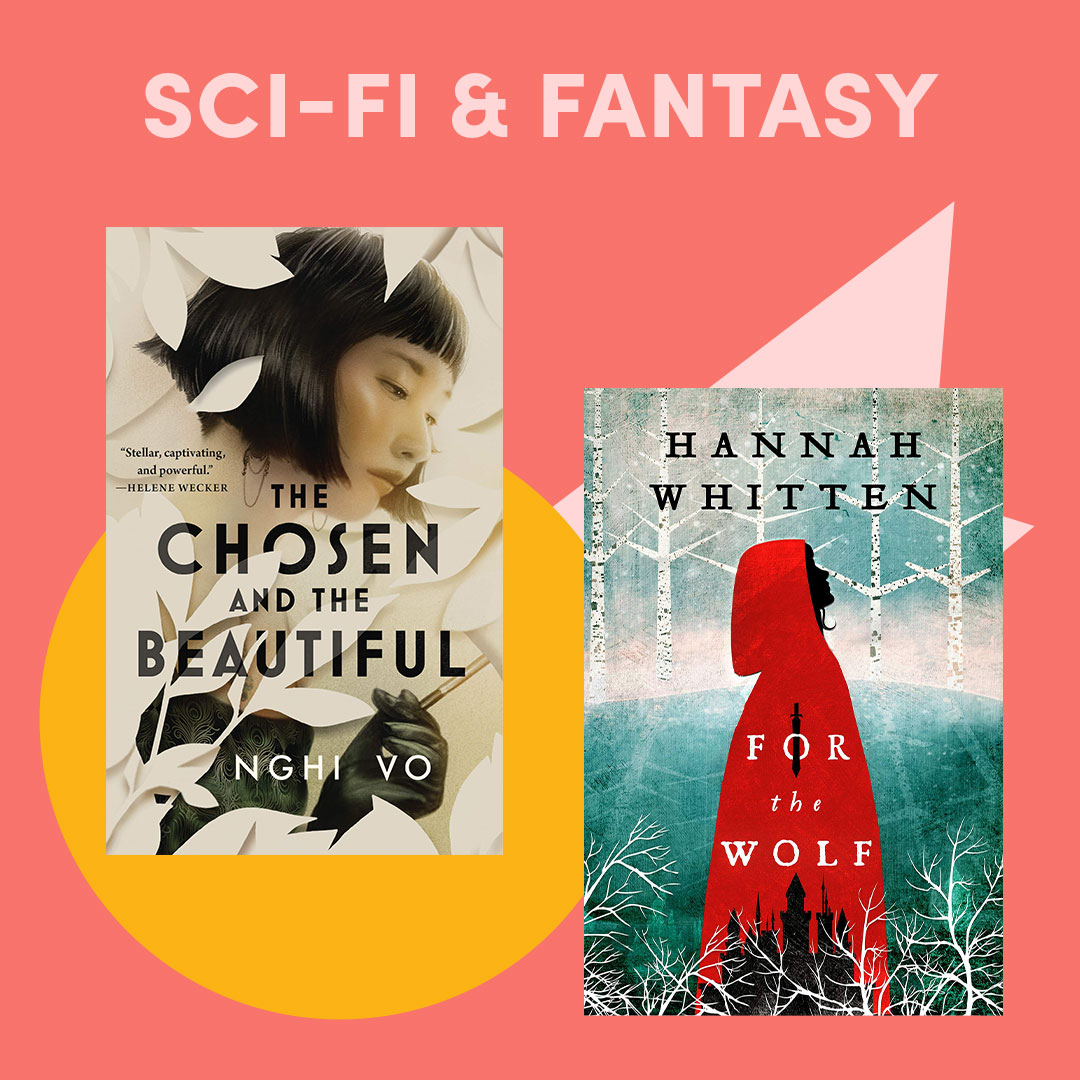 Illustrated graphic with book covers, text reads ''Literary Fiction''