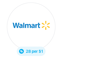 Walmart 28 per $1