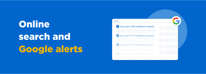 Online search and Google alerts