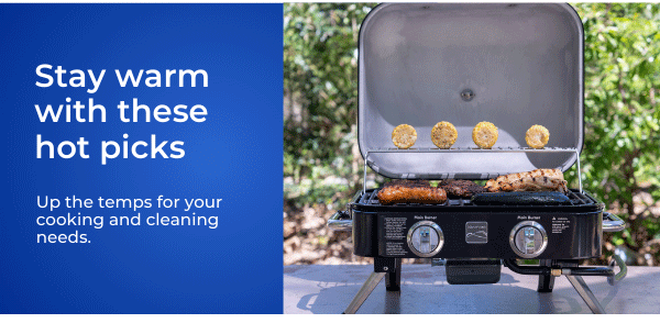 Stay warm with these hot picks | Up the temps for your cooking and cleaning needs. 