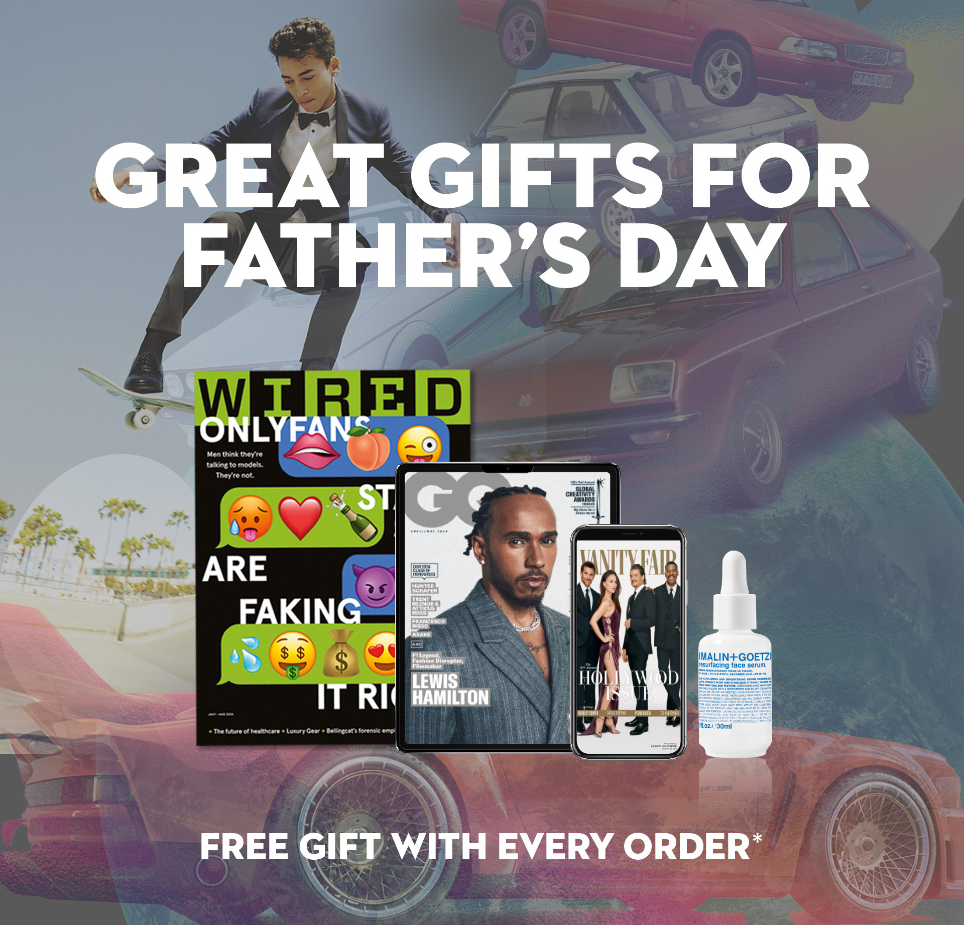 Great gifts for Father's Day. FREE GIFT WITH EVERY ORDER.