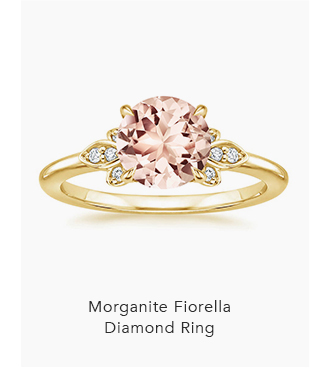 Morganite Fiorella Diamond Ring
